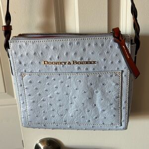 Dooney & Bourke Light Blue Ostrich Crossbody Bag